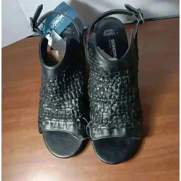 SONOMA Goods for Life Celie Women Black Slingback Mules Shoes 9.5 NEW $69 SALE - Picture 7 of 8